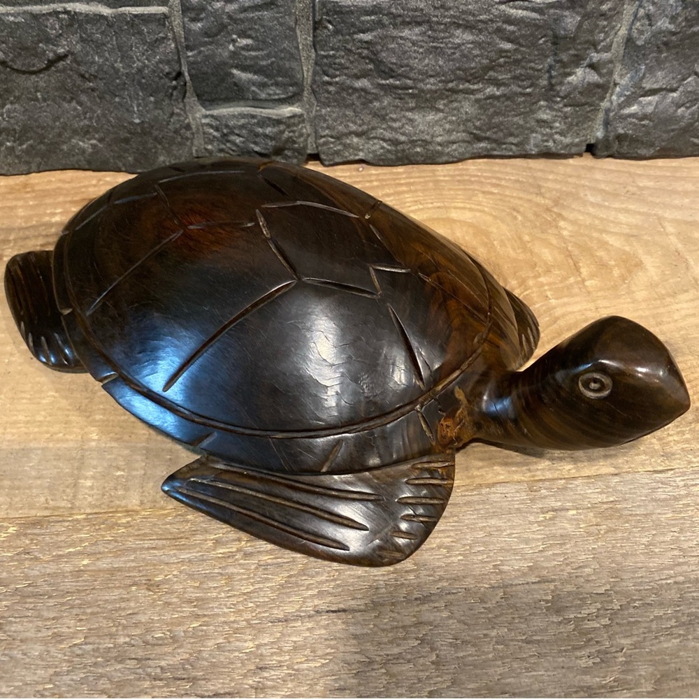 Hand Carved Ironwood Sea Turtle